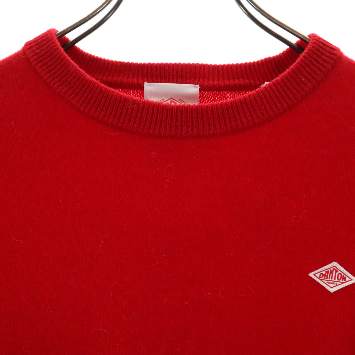 Danton ダントン 長袖 ニット 38 レッド レディース