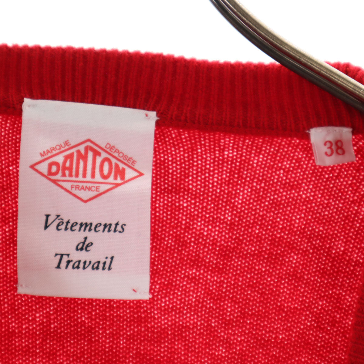 Danton ダントン 長袖 ニット 38 レッド レディース