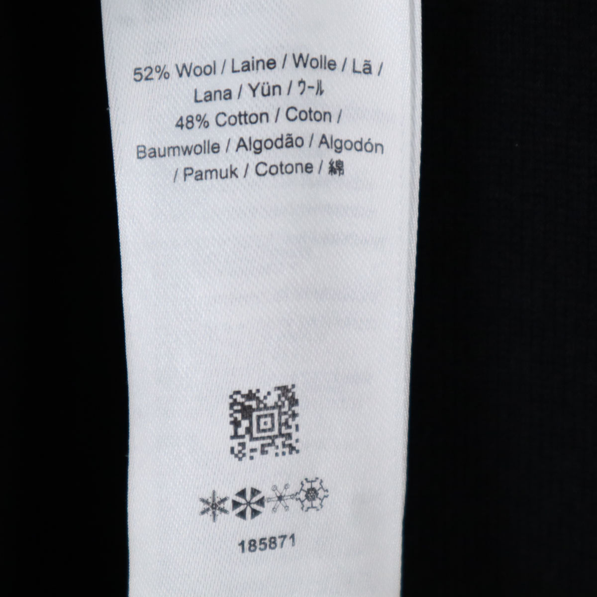 FRED PERRY フレッドペリー ウールブレンド 長袖 ポロシャツ L ブラック メンズ