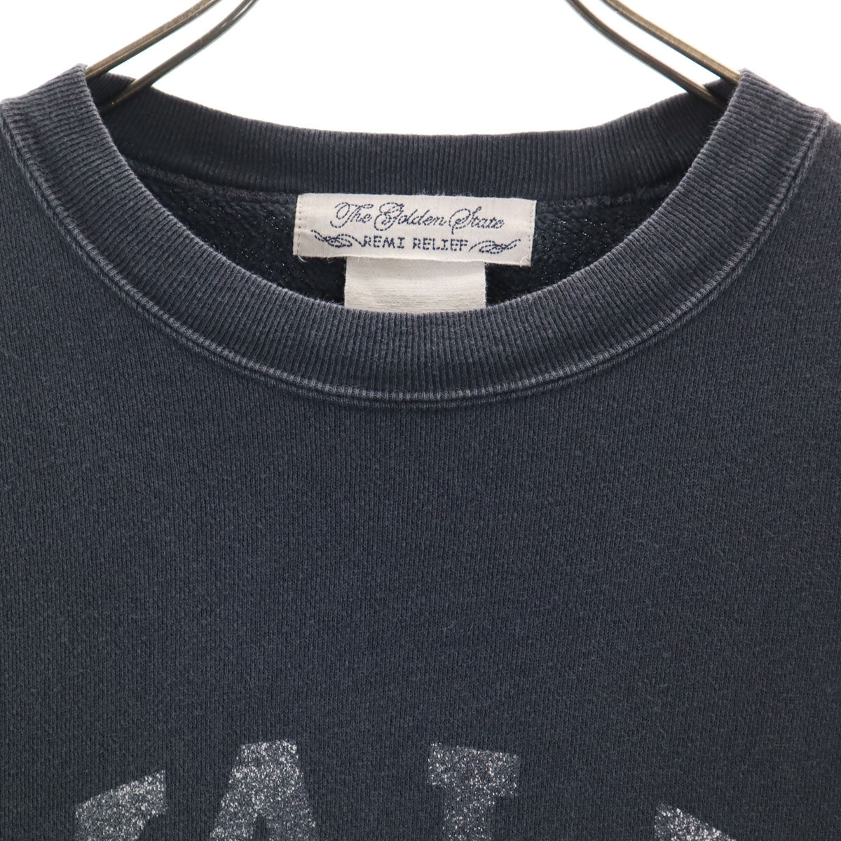 REMI RELIEF レミレリーフ 日本製 長袖 スウェット トレーナー F グレー メンズ