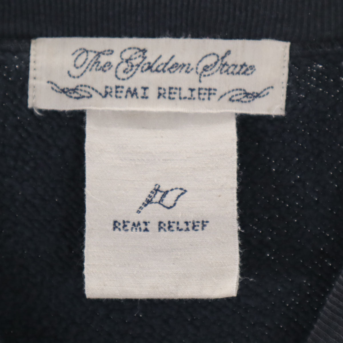 REMI RELIEF レミレリーフ 日本製 長袖 スウェット トレーナー F グレー メンズ