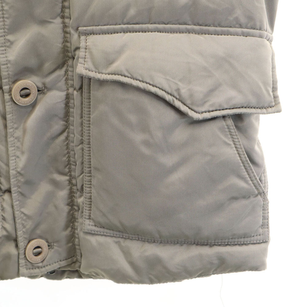 PEUTEREY ピューテリー ノースリーブ ダウンベスト S シルバー メンズ