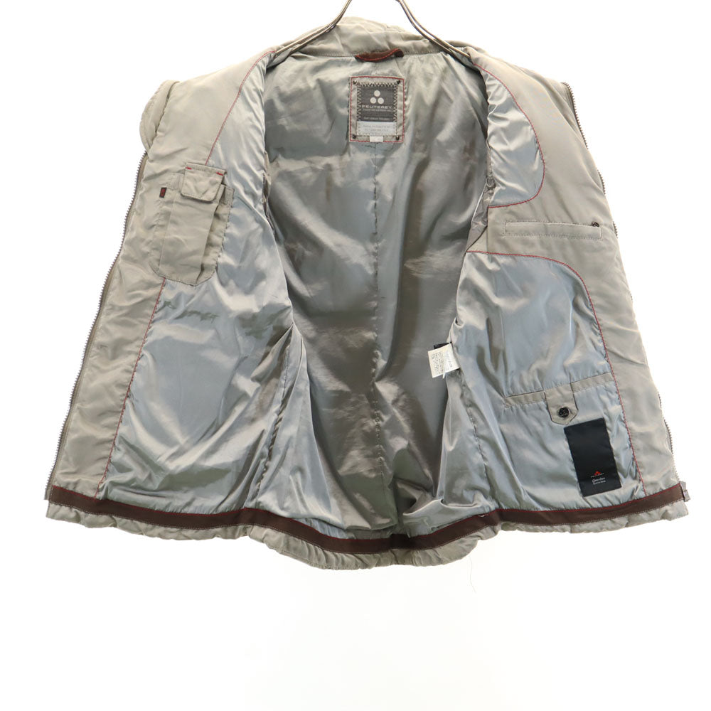 PEUTEREY ピューテリー ノースリーブ ダウンベスト S シルバー メンズ