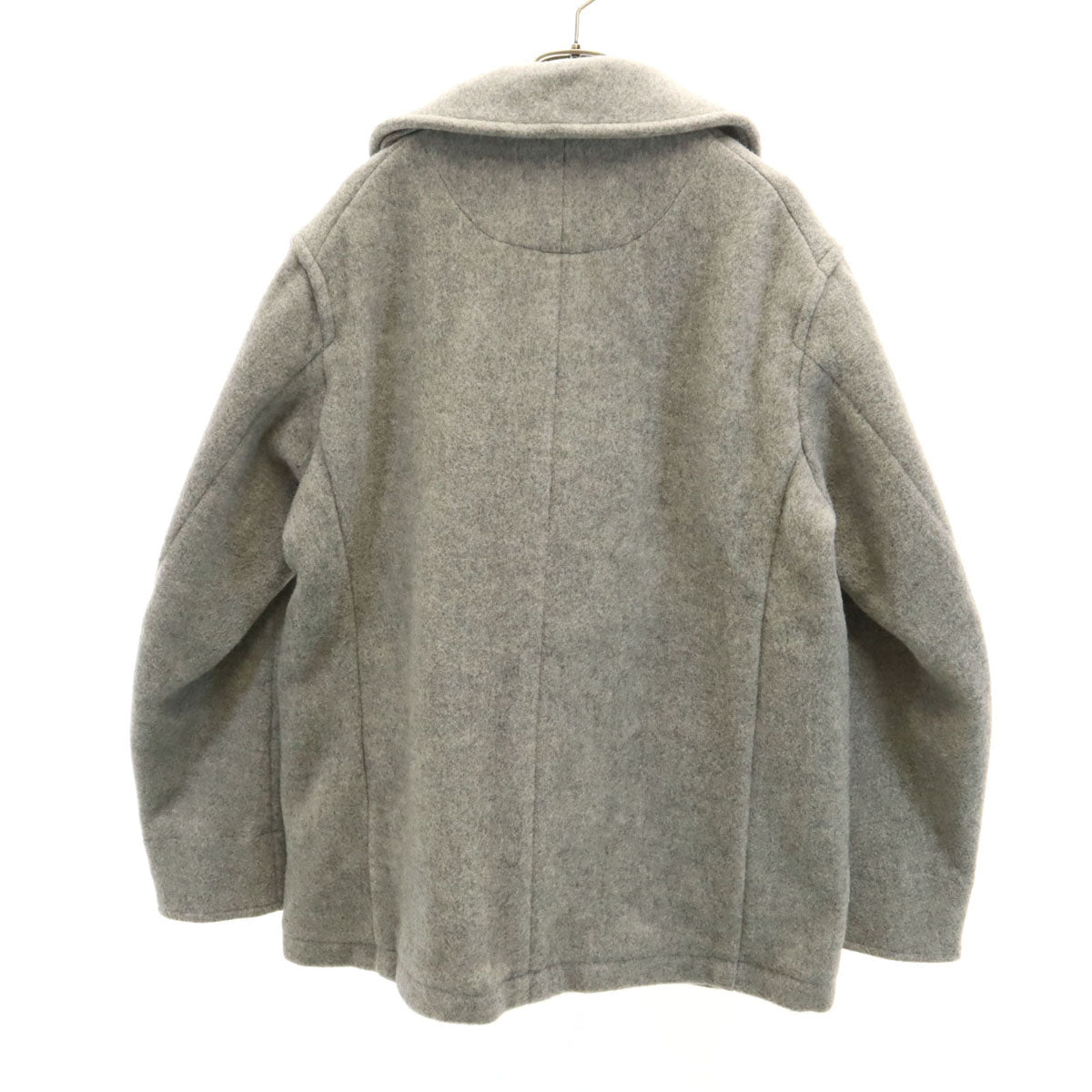 Danton ダントン 日本製 ウールブレンド 丸襟 モッサ ジャケット 44 ライトグレー メンズ