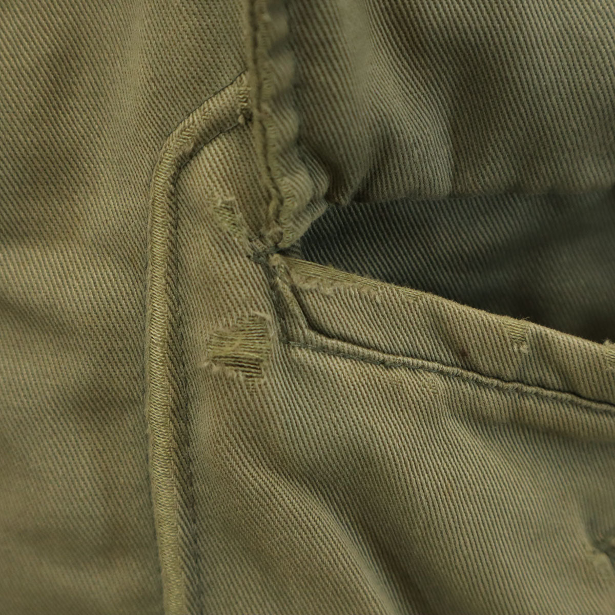 70s 80s ミリタリー フライトジャケット 46 カーキ ライナー付き メンズ