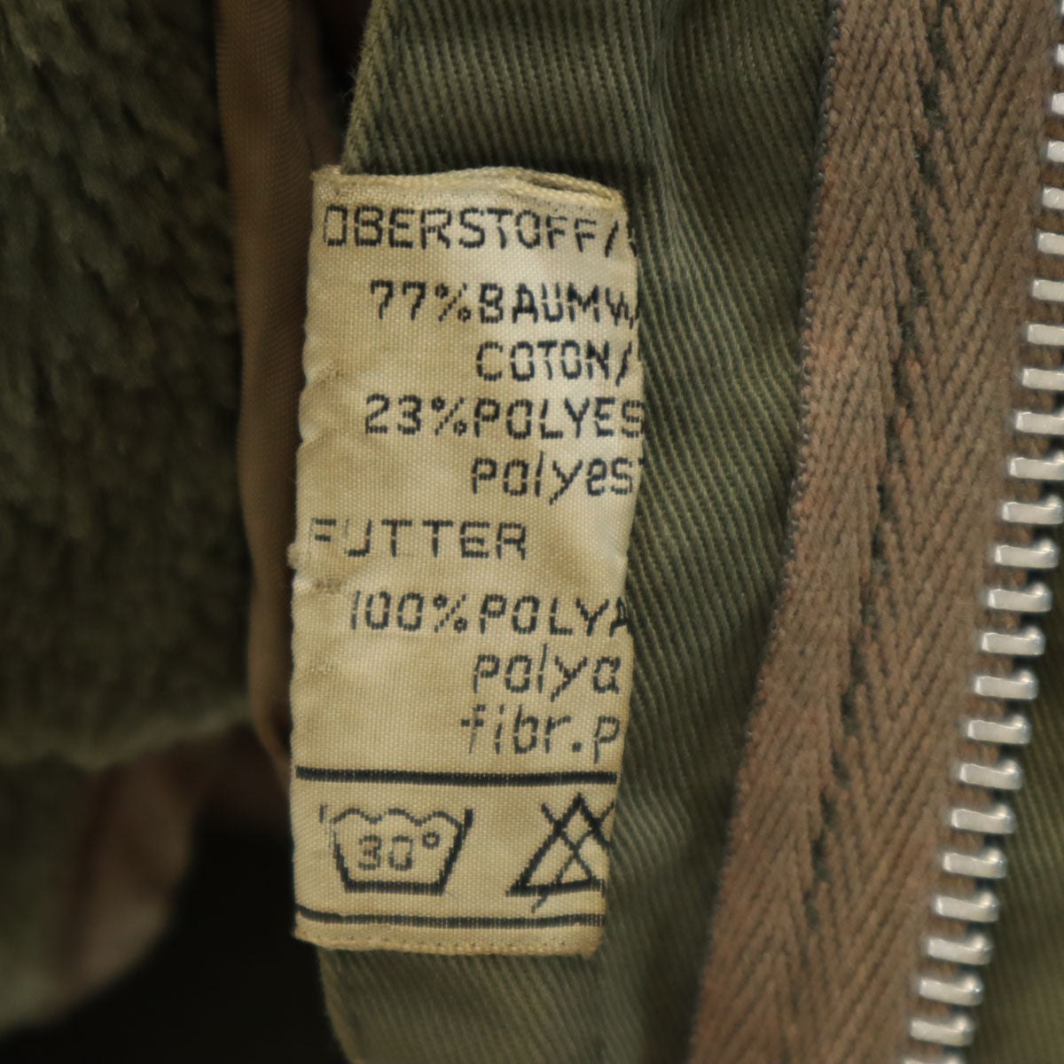 70s 80s ミリタリー フライトジャケット 46 カーキ ライナー付き メンズ