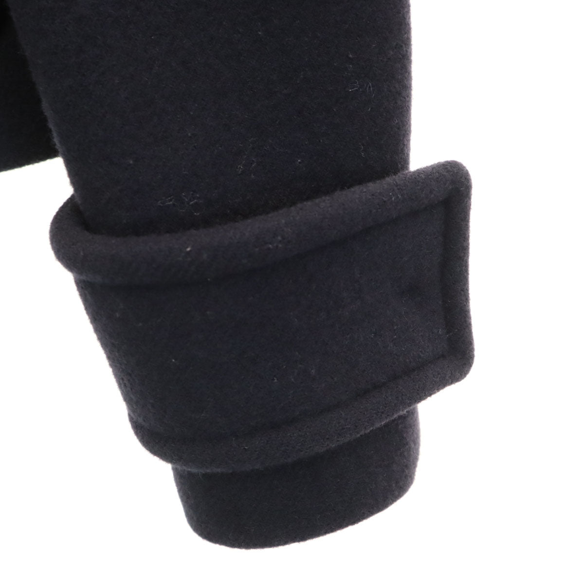 MIUMIU ミュウミュウ イタリア製 ショート丈 メルトン ダッフルコート 36 ネイビー レディース