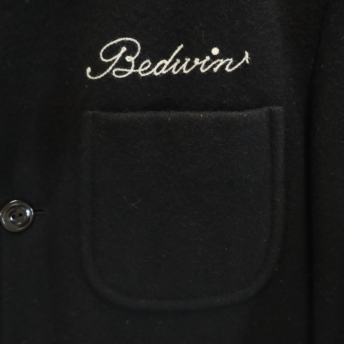 BEDWIN ベドウィン 日本製 メルトン ジャケット 48 ブラック メンズ