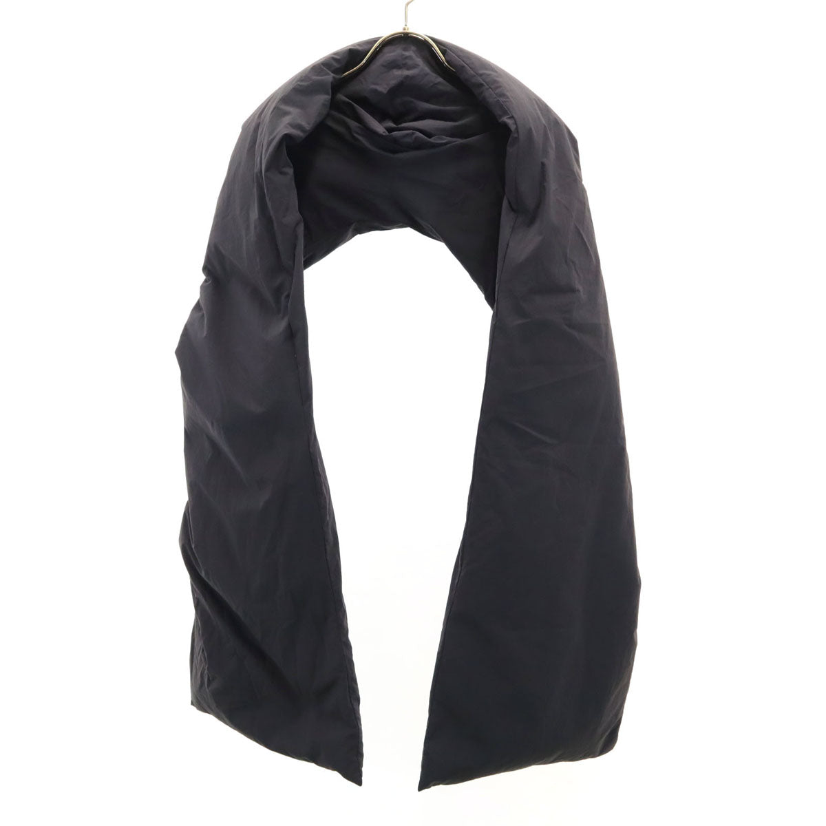 Hakuu ハクウ キルティングジャケット S チャコール リバーシブル フードマフラー付き レディース