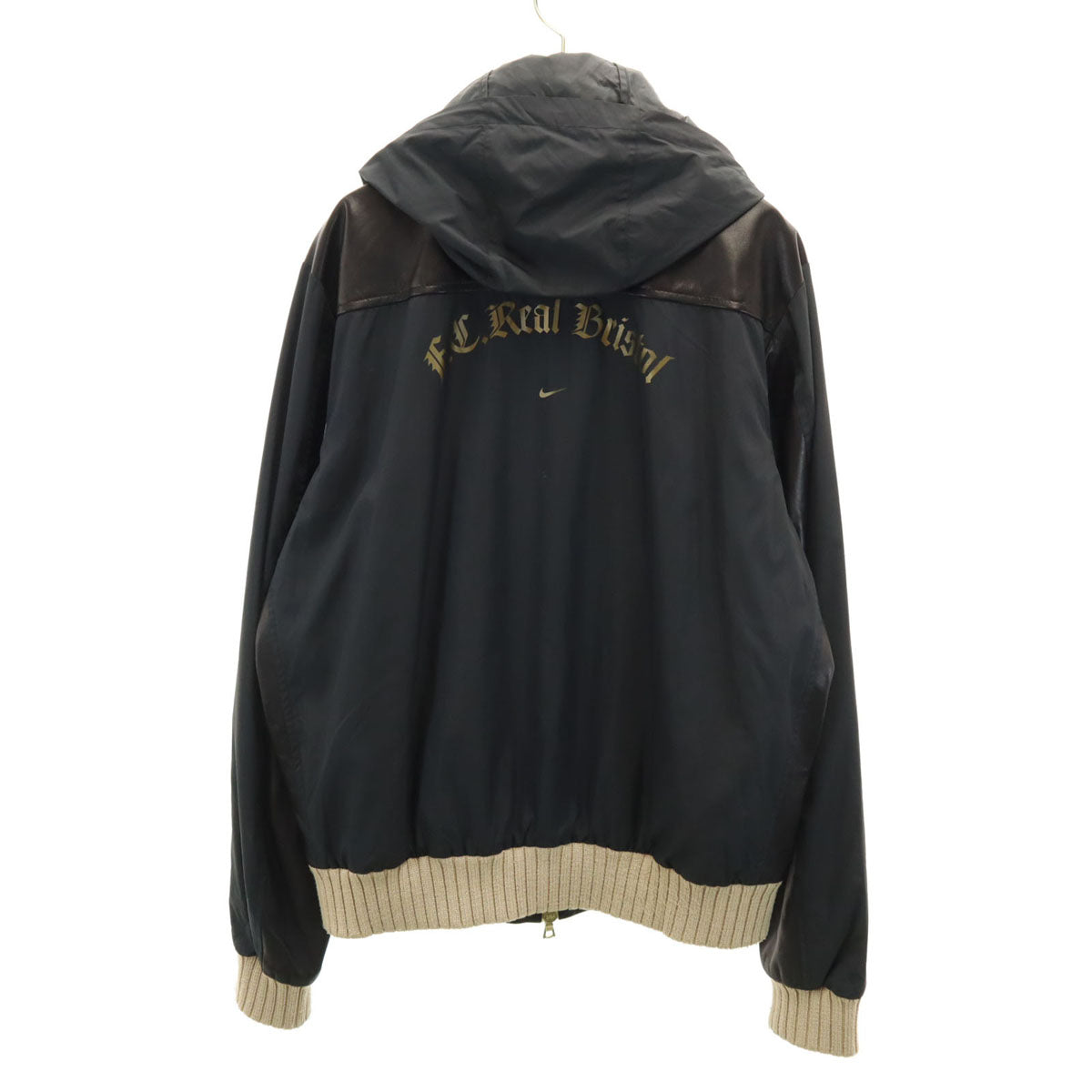 DR ROMANELLI ドクターロマネリ F.C.Real Bristol ナイキ NIKE 切替 ジャケット XL ブラック ririジップ レディース