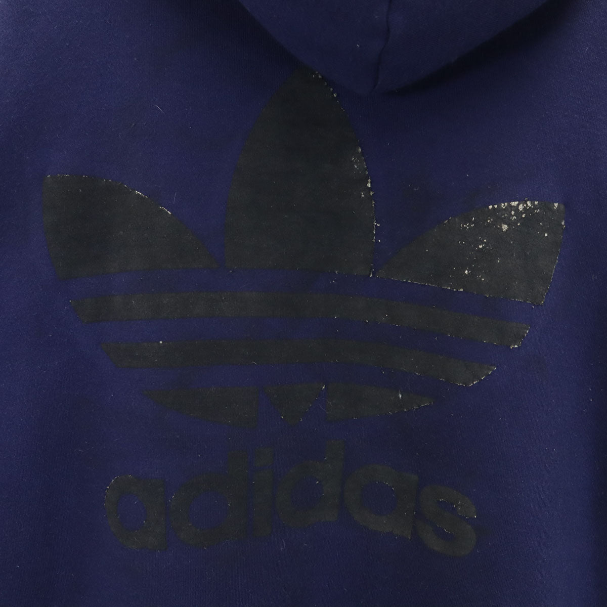 adidas アディダス 80s 日本製 ヴィンテージ フーディー 中綿ジャケット O ネイビー デサント メンズ