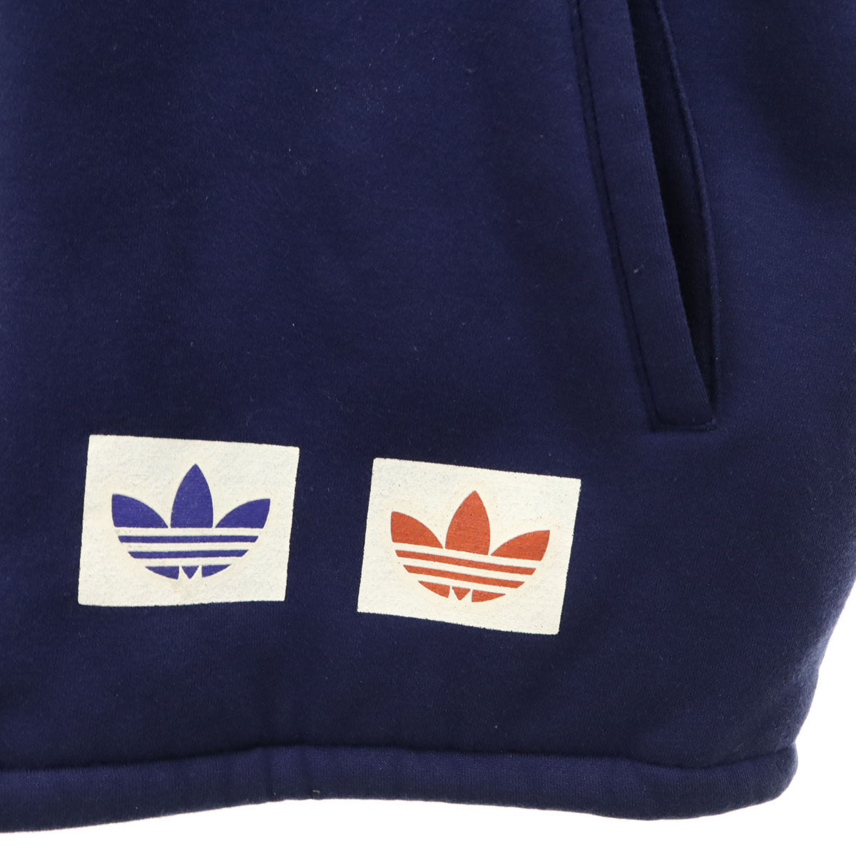 adidas アディダス 80s 日本製 ヴィンテージ フーディー 中綿ジャケット O ネイビー デサント メンズ