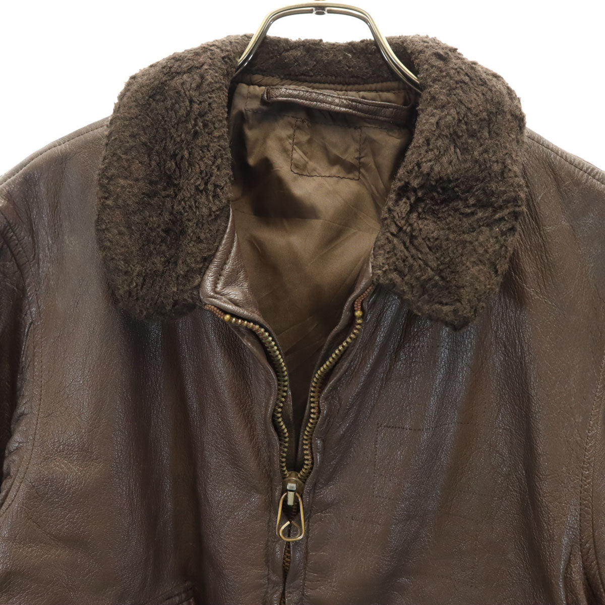 US NAVY アメリカ海軍 70s G1 ヴィンテージ フライトジャケット ブラウン メンズ