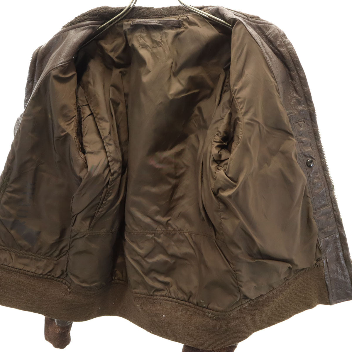 US NAVY アメリカ海軍 70s G1 ヴィンテージ フライトジャケット ブラウン メンズ