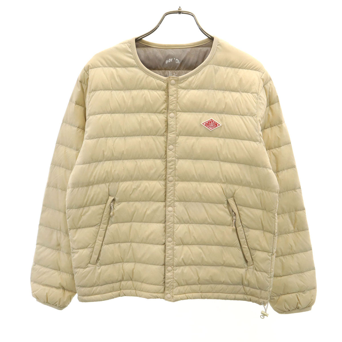 Danton ダントン インナー ダウンジャケット 36 ベージュ レディース