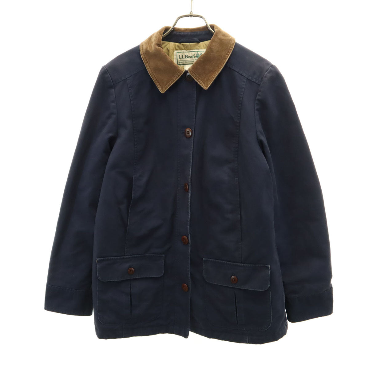 L.L.Bean エルエルビーン カバーオール M ネイビー アウトドア 裏キルティング レディース