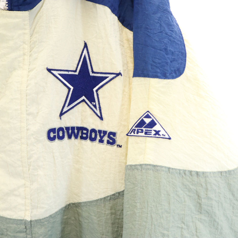 NFL エヌエフエル 90s オールド パデット ナイロンジャケット L ブルー COWBOYS 中綿 メンズ
