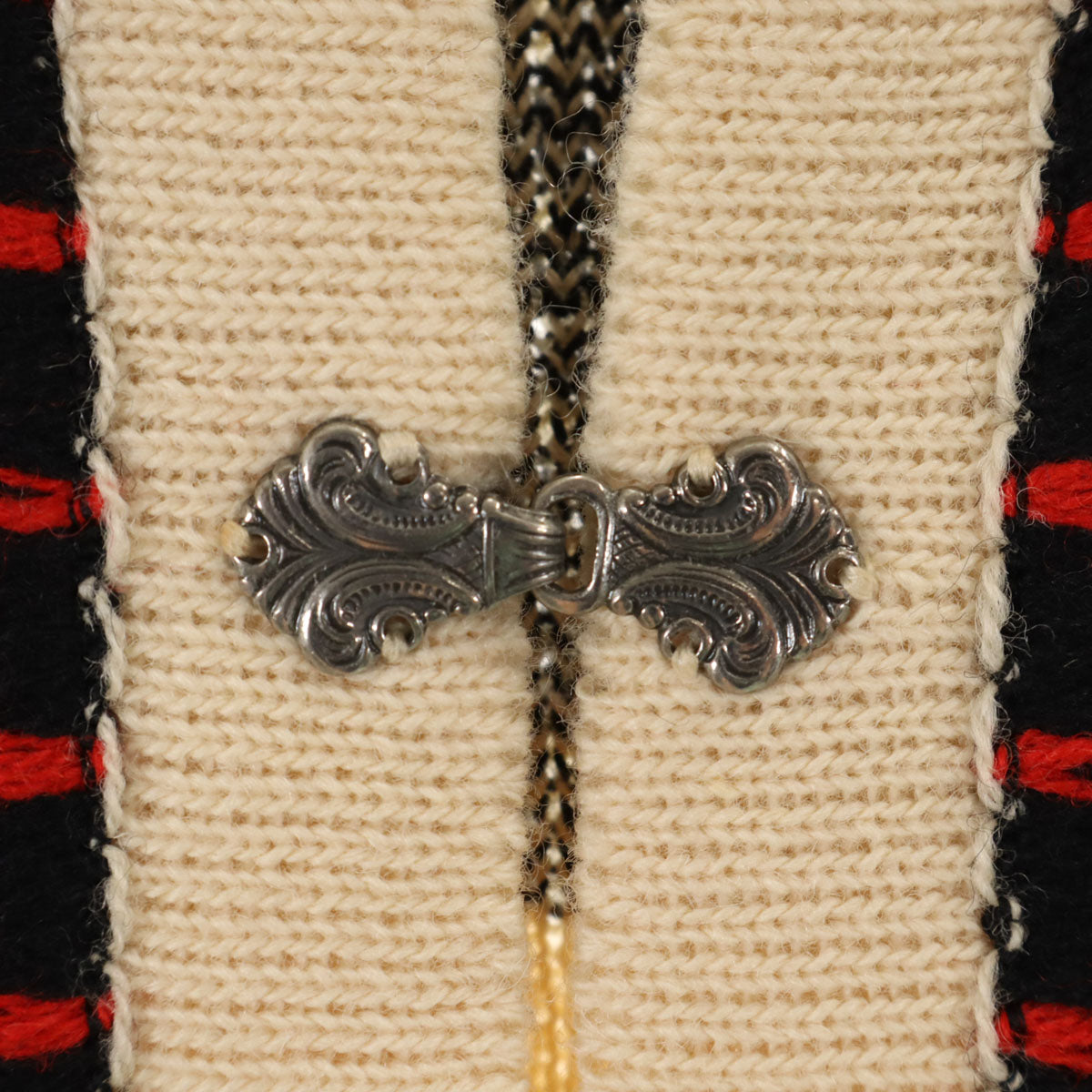 美品 80s ヴィンテージ ノルディック柄 長袖 ニットカーディガン 48 ベージュ ユニセックス メンズ