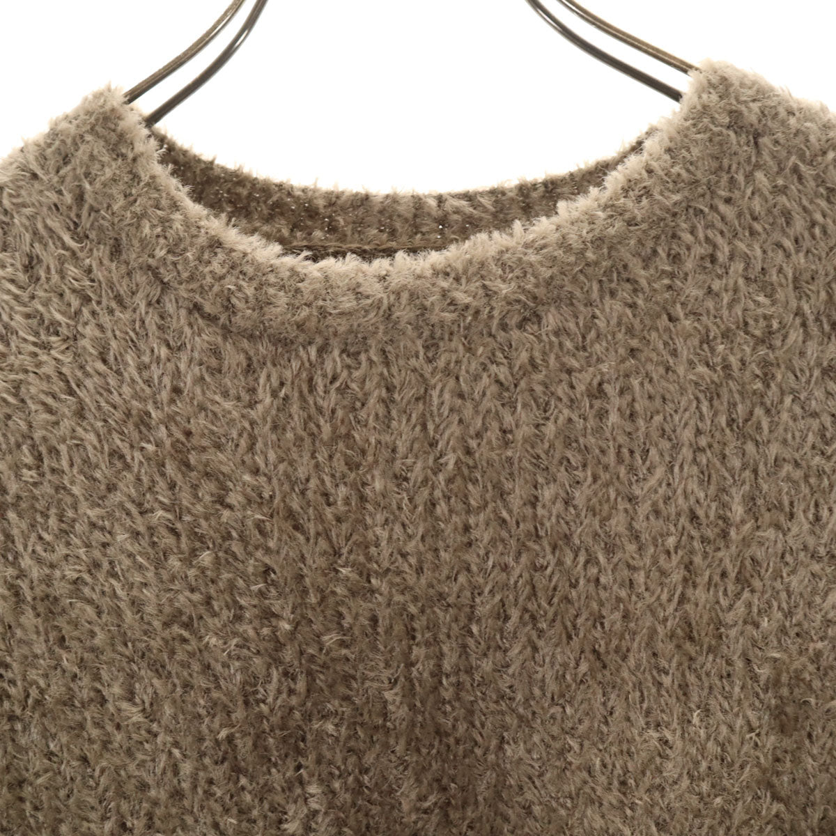 美品 THE NORTH FACE ノースフェイス 長袖 オルタナティブフェザークルー ニット S ブラウン NT92460 アウトドア メンズ