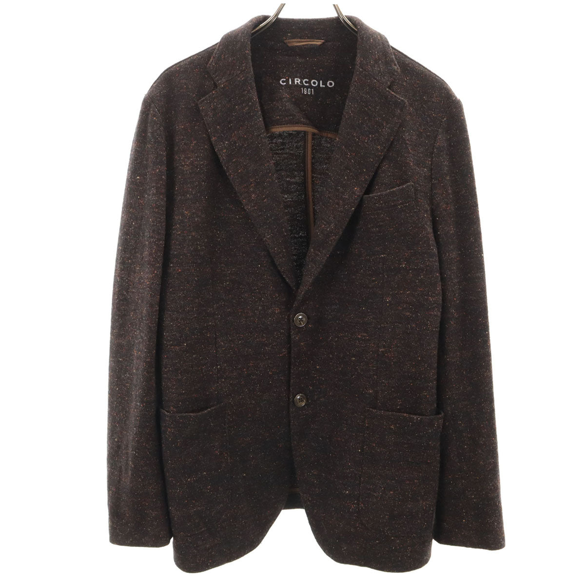 CIRCOLO1901 チルコロ1901 テーラードジャケット 48 ブラウン アンコン メンズ