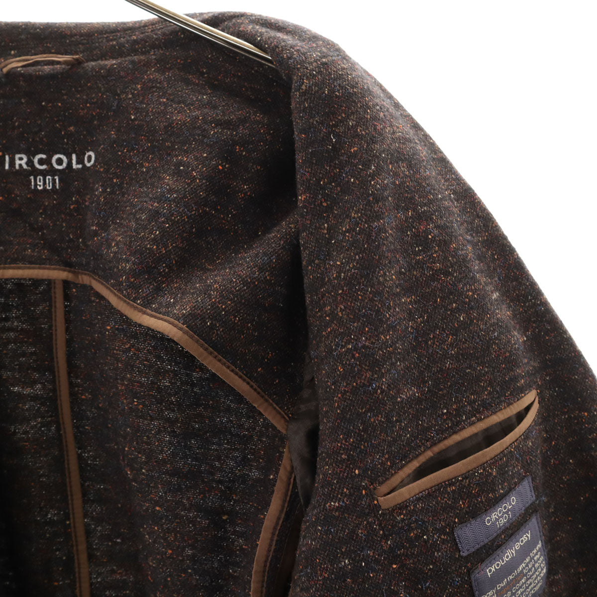 CIRCOLO1901 チルコロ1901 テーラードジャケット 48 ブラウン アンコン メンズ