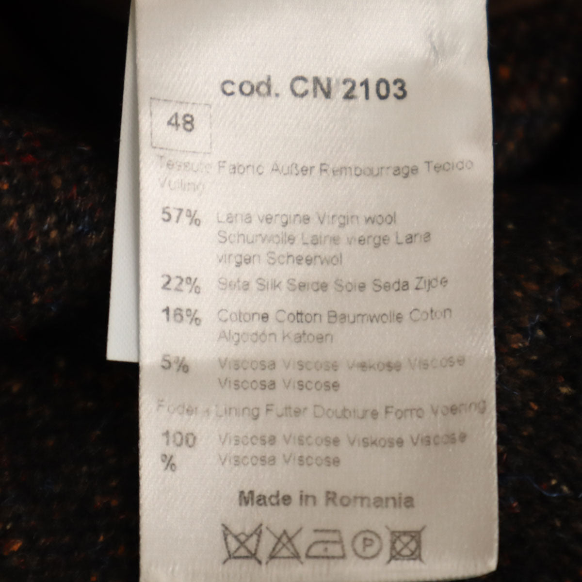 CIRCOLO1901 チルコロ1901 テーラードジャケット 48 ブラウン アンコン メンズ