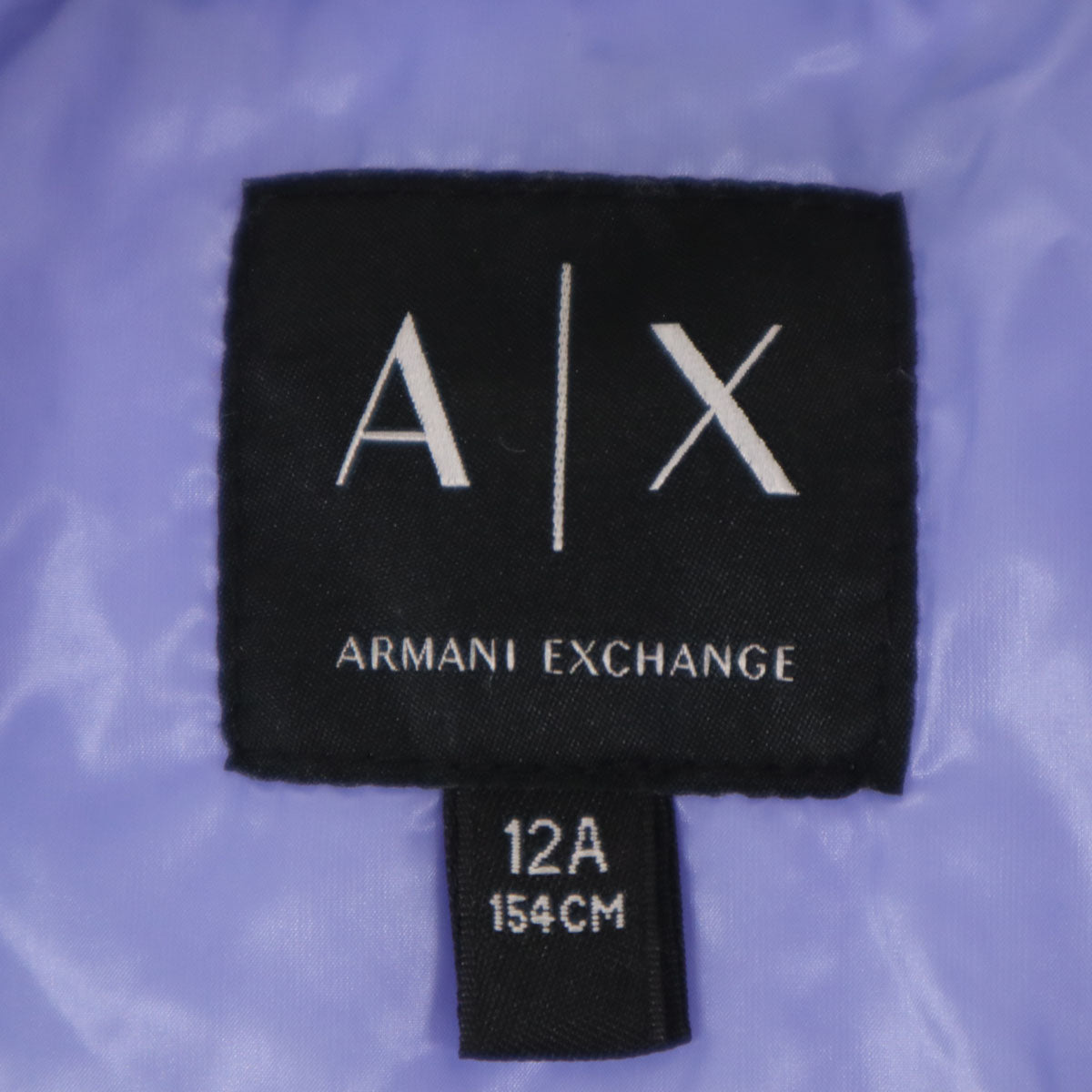 ARMANI EXCHANGE アルマーニエクスチェンジ 中綿ベスト 12A パープル キッズ