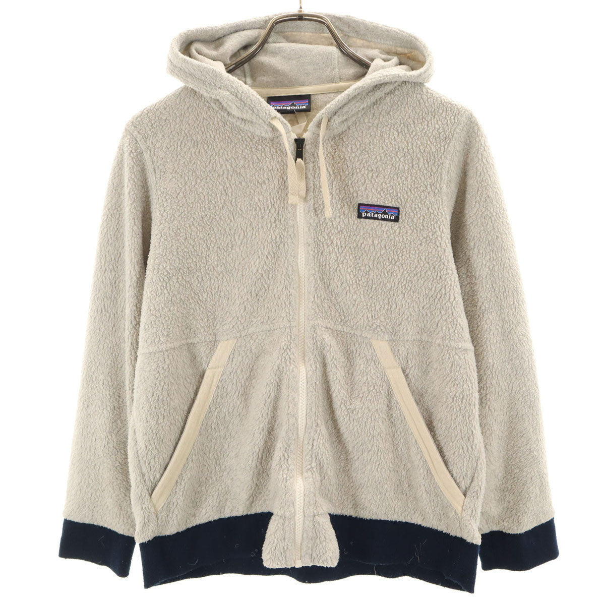 patagonia パタゴニア シアーリング フーディ フリースジャケット XS グレージュ 26135FA21 アウトドア レディース