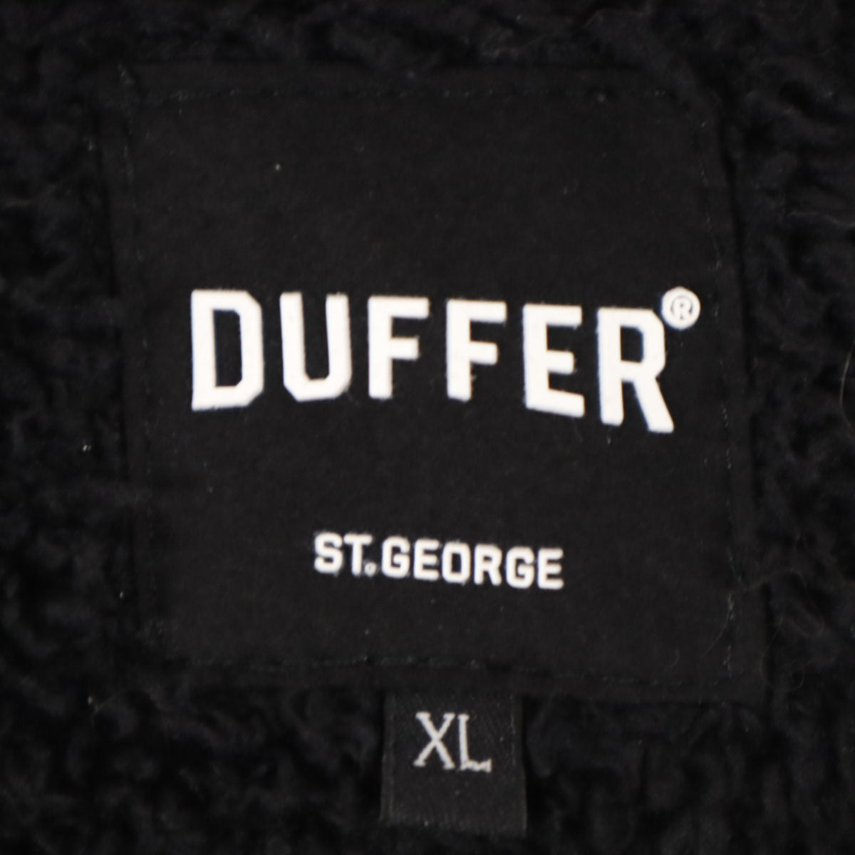 DUFFER ST.GEORGE ダファーオブセントジョージ フリースジャケット XL ブラック メンズ