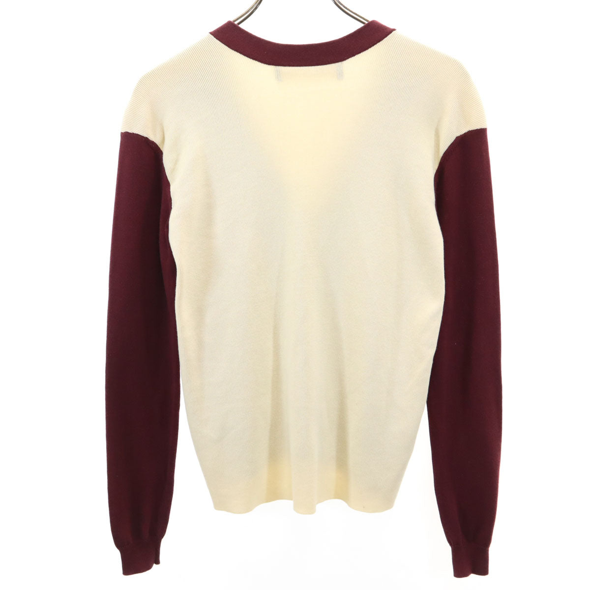 MARNI マルニ イタリア製 長袖 Vネック ニットカーディガン 38 ワインレッド レディース