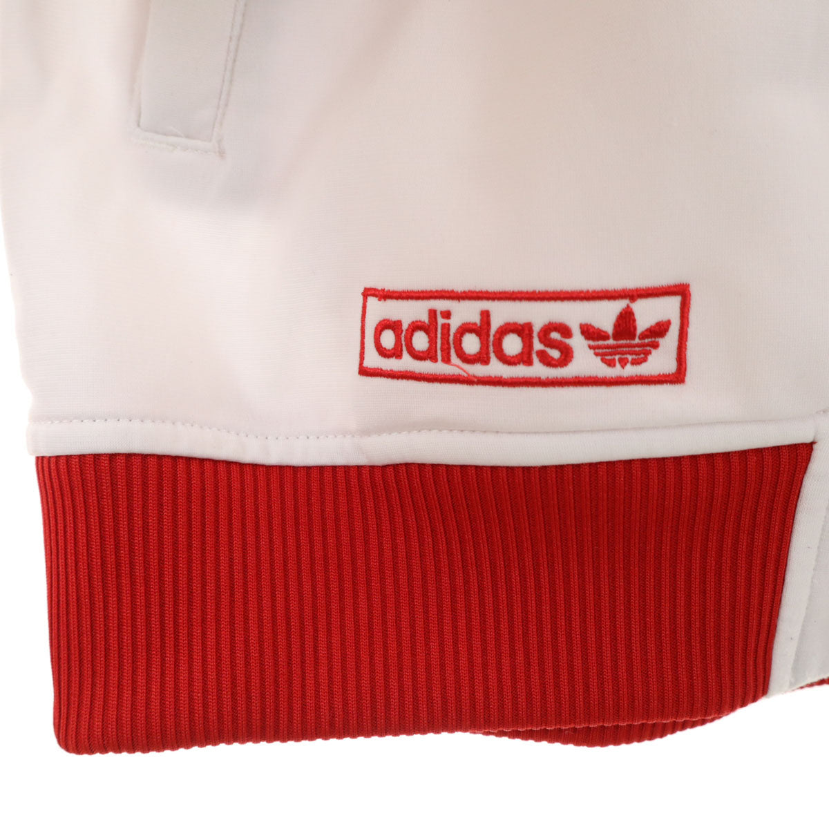 adidas アディダス トレフォイルロゴ刺繍 トラックジャケット M 白系 イングランド代表 ライオン ジャージ メンズ