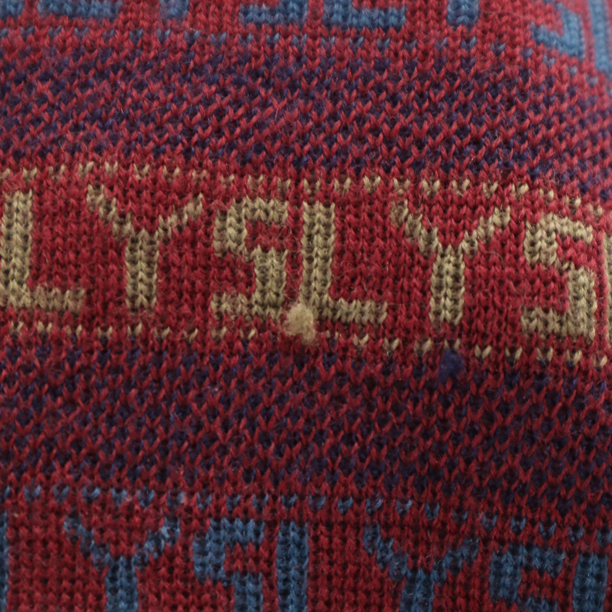 YVES SAINT LAURENT イヴサンローラン 90s オールド 総柄 長袖 セーター S パープル系 ニット レディース