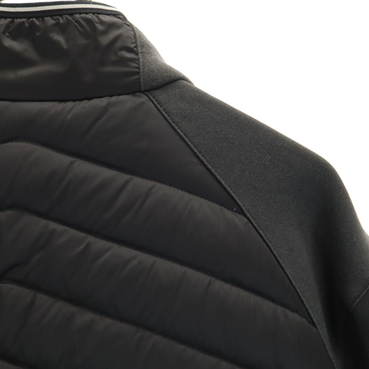 WED'ZE ウェッゼ 切替 ダウンジャケット L ブラック メンズ