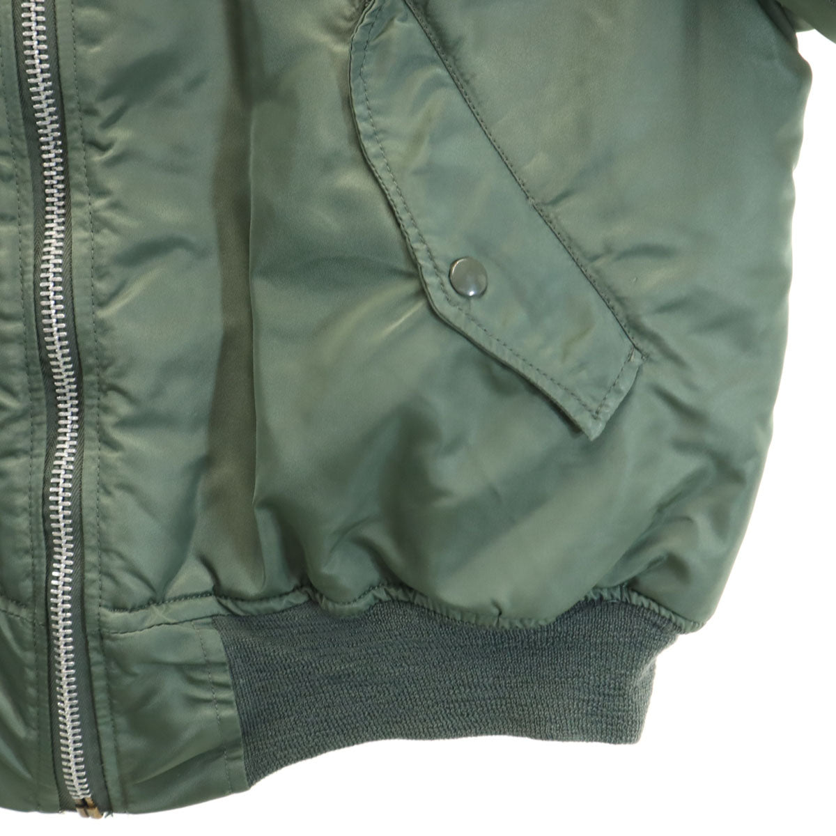 アメリカ空軍 MA-1 フライトジャケット L カーキ メンズ