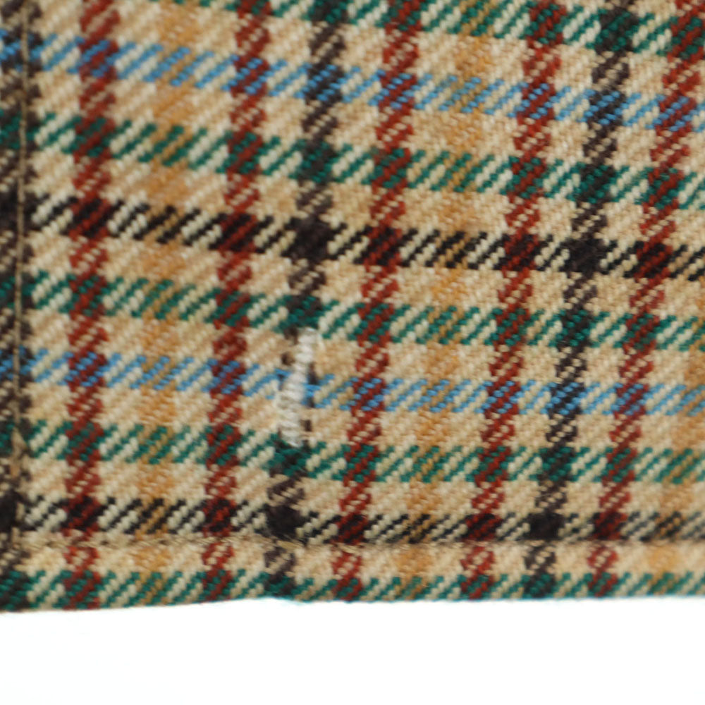 CELINE セリーヌ 80s 90s フランス製 オールド チェック柄 カジュアル スカートスーツ 上下 セットアップ 42 ベージュ レディース