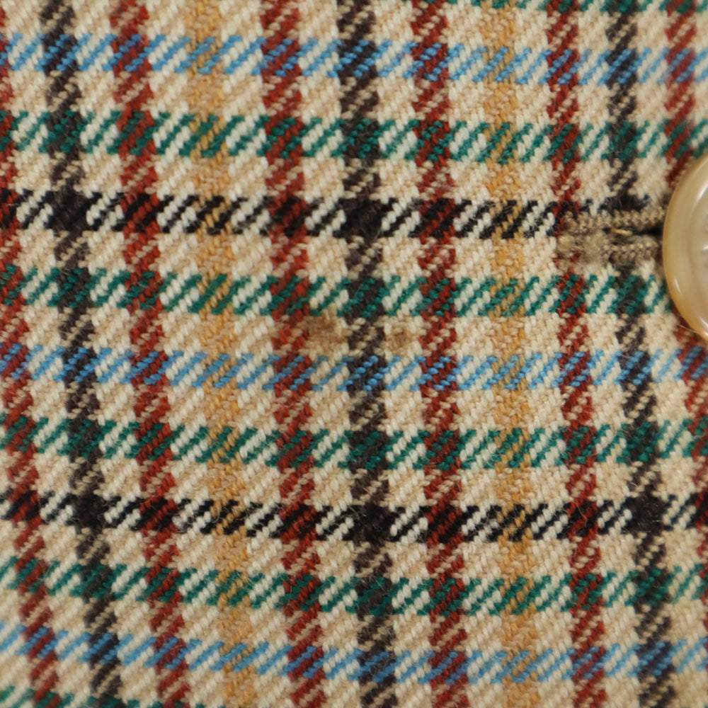 CELINE セリーヌ 80s 90s フランス製 オールド チェック柄 カジュアル スカートスーツ 上下 セットアップ 42 ベージュ レディース