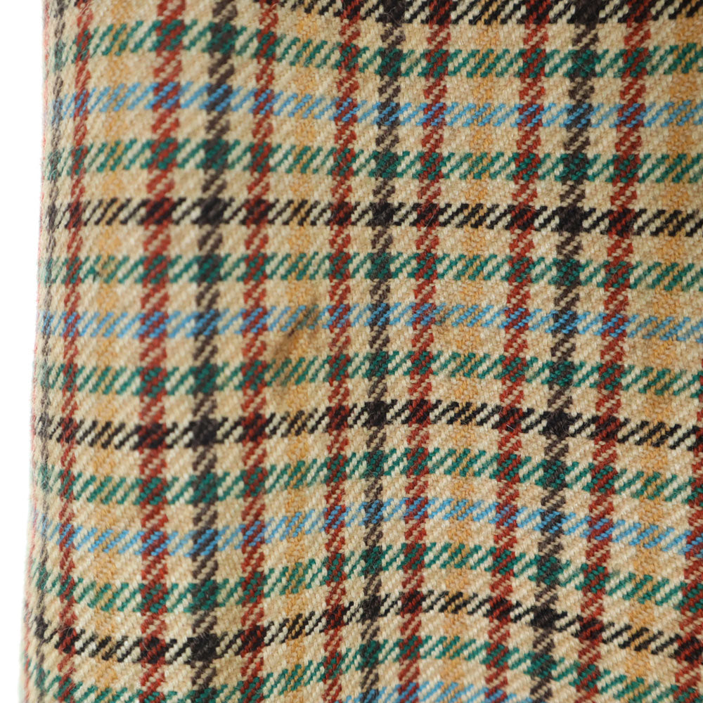 CELINE セリーヌ 80s 90s フランス製 オールド チェック柄 カジュアル スカートスーツ 上下 セットアップ 42 ベージュ レディース