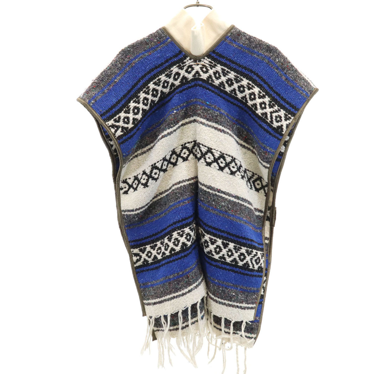 77circa ナナナナサーカ メキシカンラグ ポンチョ アイボリー レディース