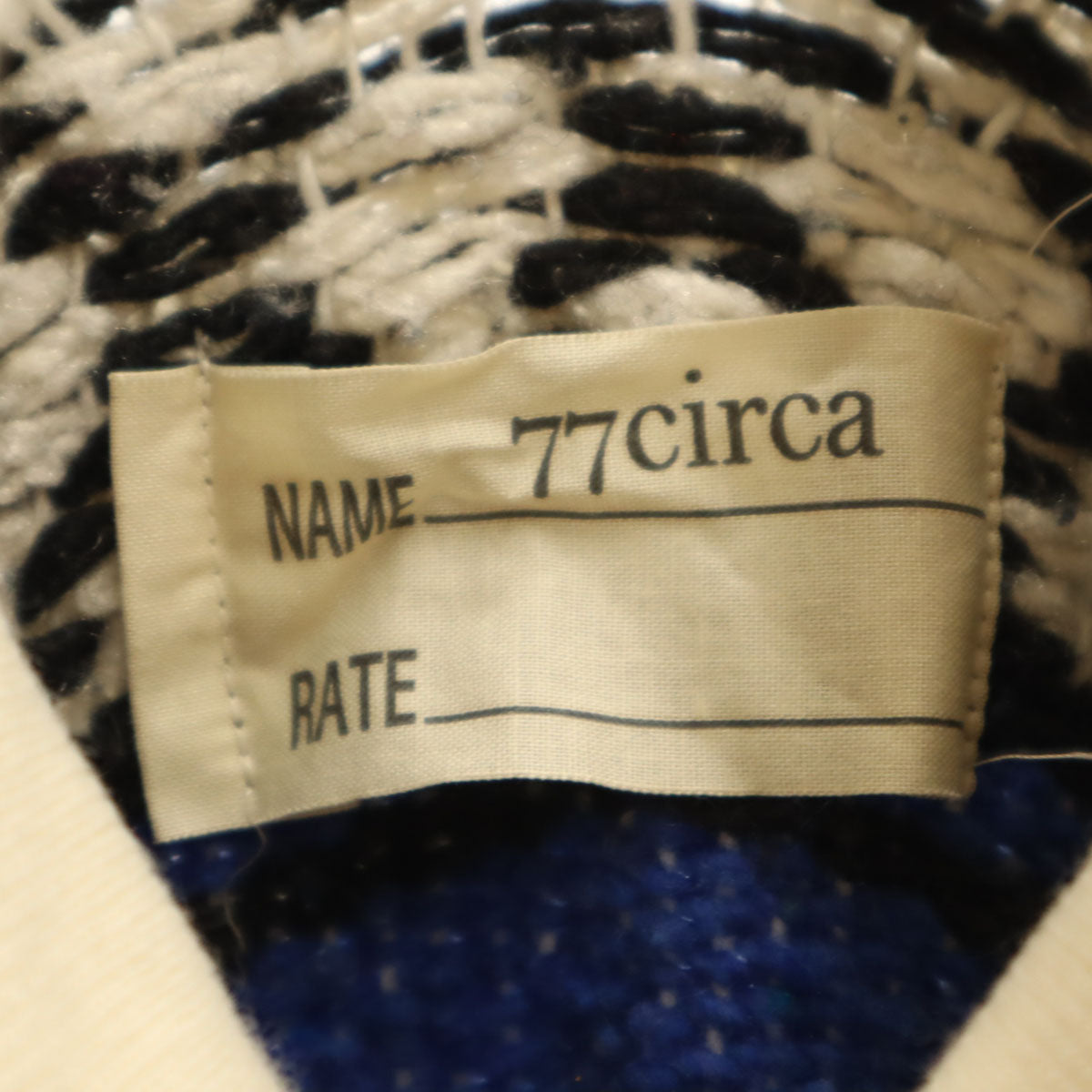 77circa ナナナナサーカ メキシカンラグ ポンチョ アイボリー レディース