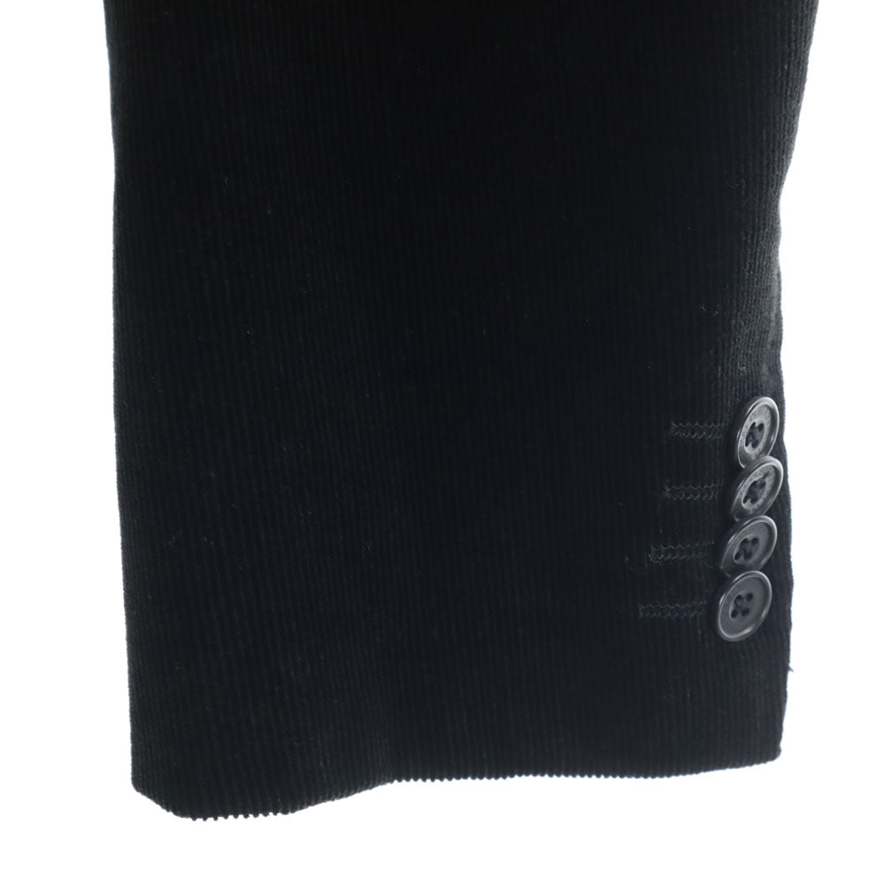 BURBERRY BLACK LABEL バーバリーブラックレーベル コーデュロイ スーツ 上下 セットアップ L/79 ブラック 三陽商会 メンズ