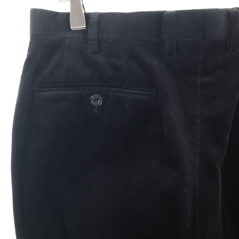 BURBERRY BLACK LABEL バーバリーブラックレーベル コーデュロイ スーツ 上下 セットアップ L/79 ブラック 三陽商会 メンズ