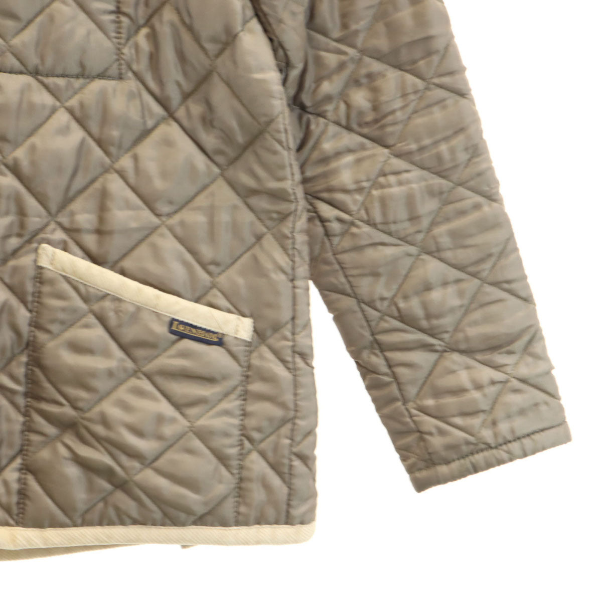 LAVENHAM ラベンハム イングランド製 キルティングジャケット 40 アッシュブラウン 中綿 レディース