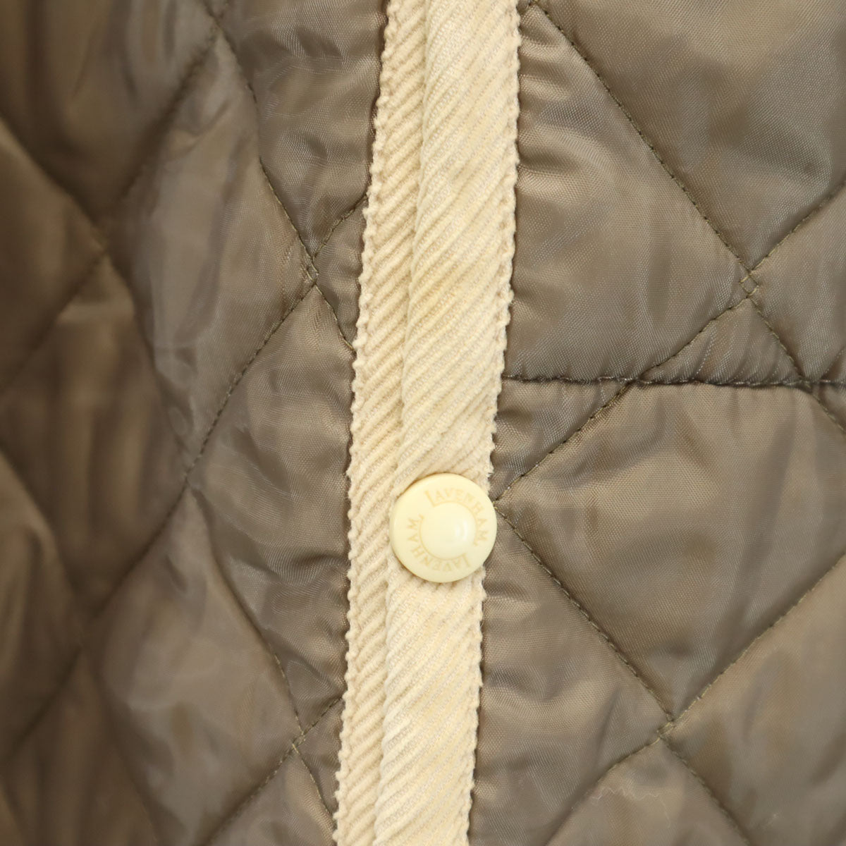 LAVENHAM ラベンハム イングランド製 キルティングジャケット 40 アッシュブラウン 中綿 レディース