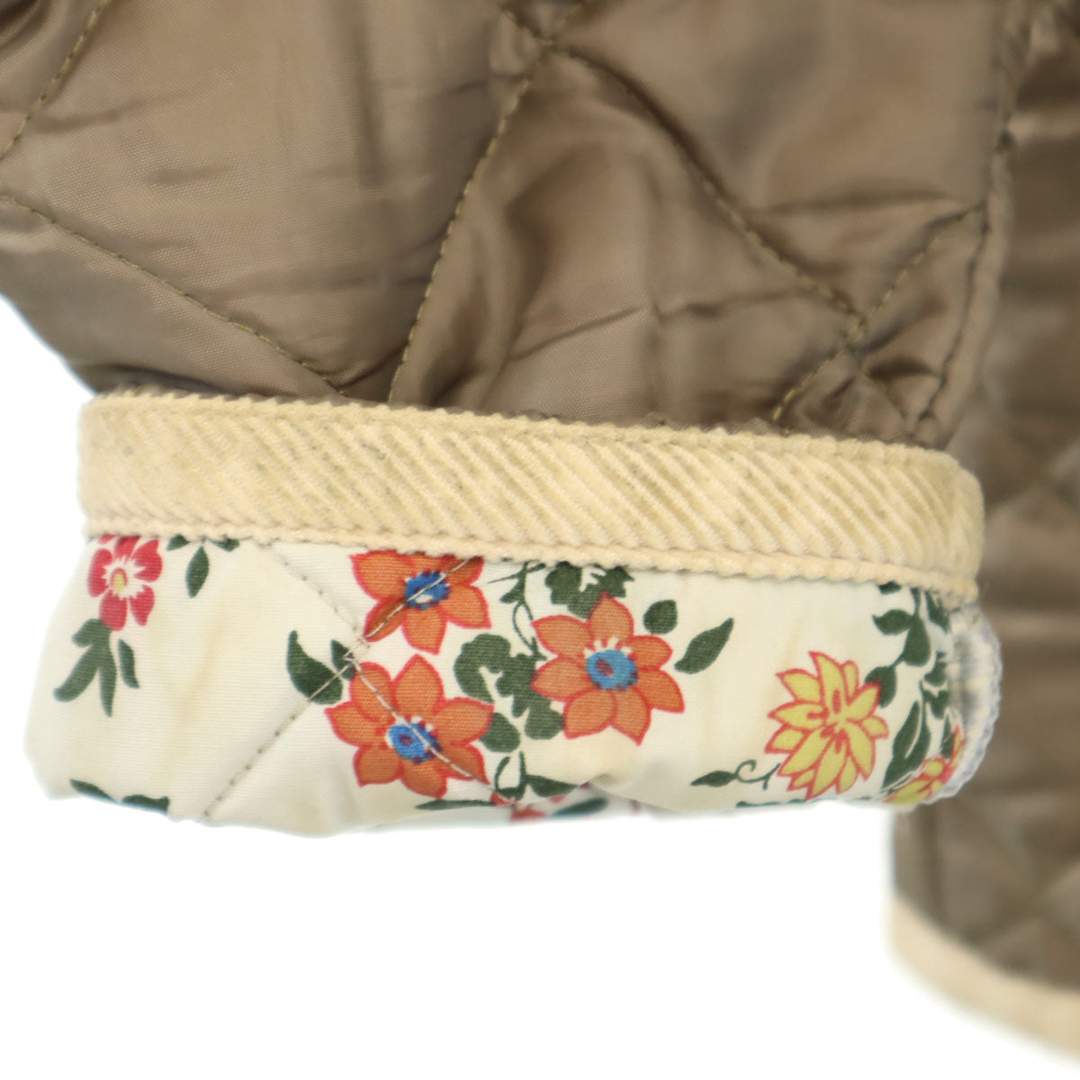 LAVENHAM ラベンハム イングランド製 キルティングジャケット 40 アッシュブラウン 中綿 レディース