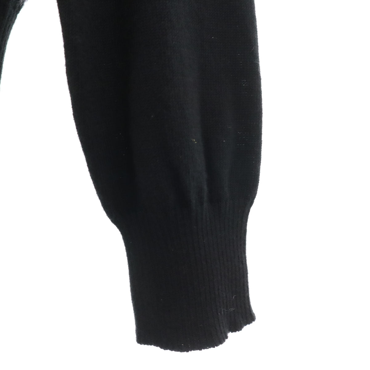 MM6 Maison Margiela エムエムシックス メゾンマルジェラ イタリア製 ボーダー柄 長袖 ニット 上下 セットアップ S ブラック レディース