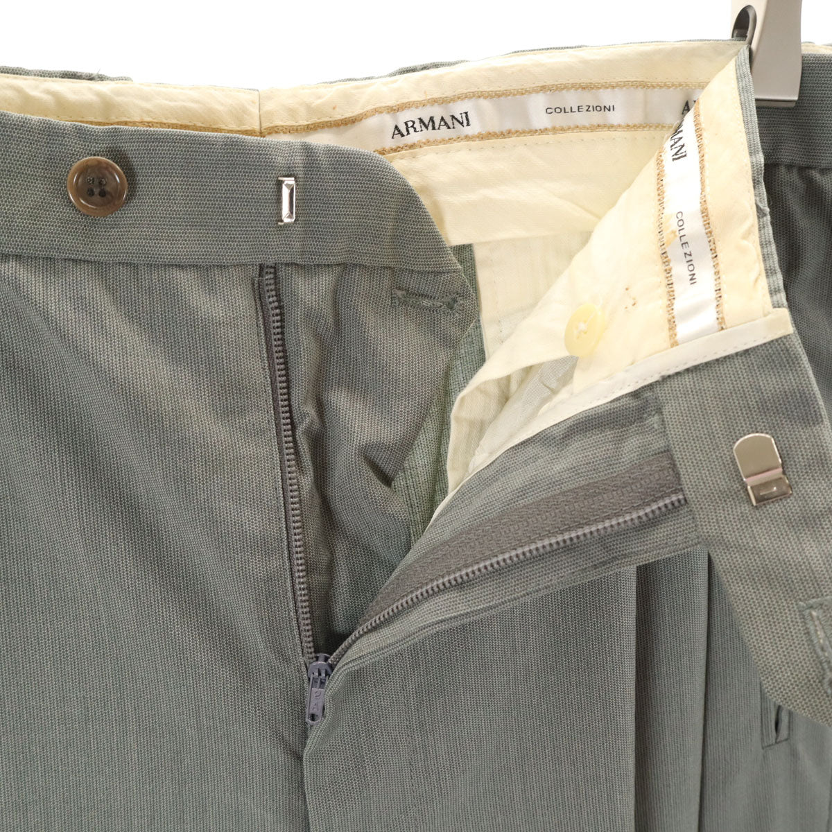 ARMANI COLLEZIONI アルマーニコレッツォーニ イタリア製 スーツ 上下 セットアップ グレー メンズ