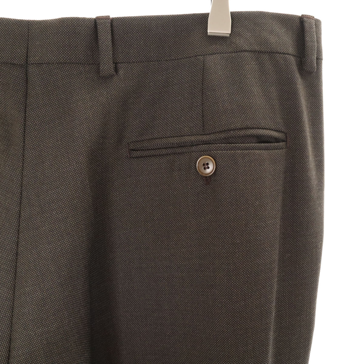 美品 Paul Smith LONDON ポールスミスロンドン ポルトガル製 スーツ 上下 セットアップ 44/W37 ブラウン メンズ