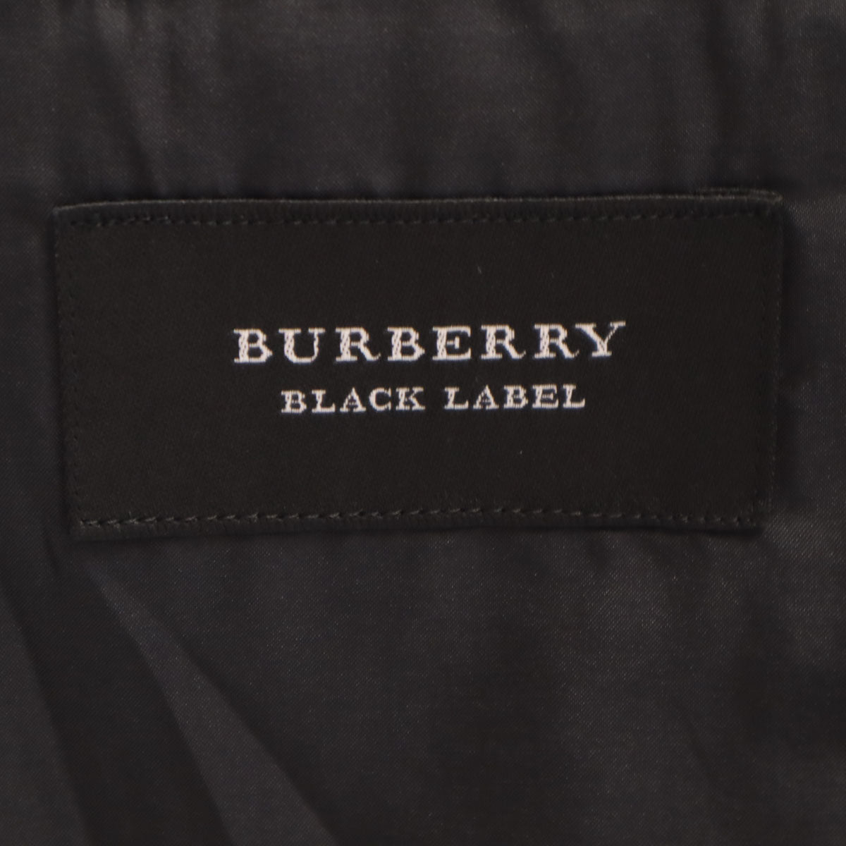 BURBERRY BLACK LABEL バーバリーブラックレーベル 日本製 ストライプ柄 スーツ 上下 セットアップ 40R ブラック 三陽商会 メンズ