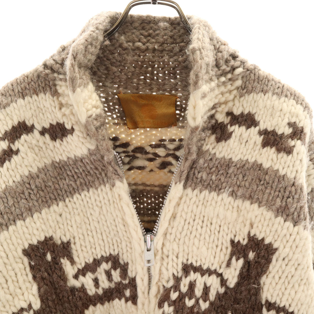 KISITAU キシタウ 90s カナダ製 オールド カウチンジャケット グレー ニット メンズ