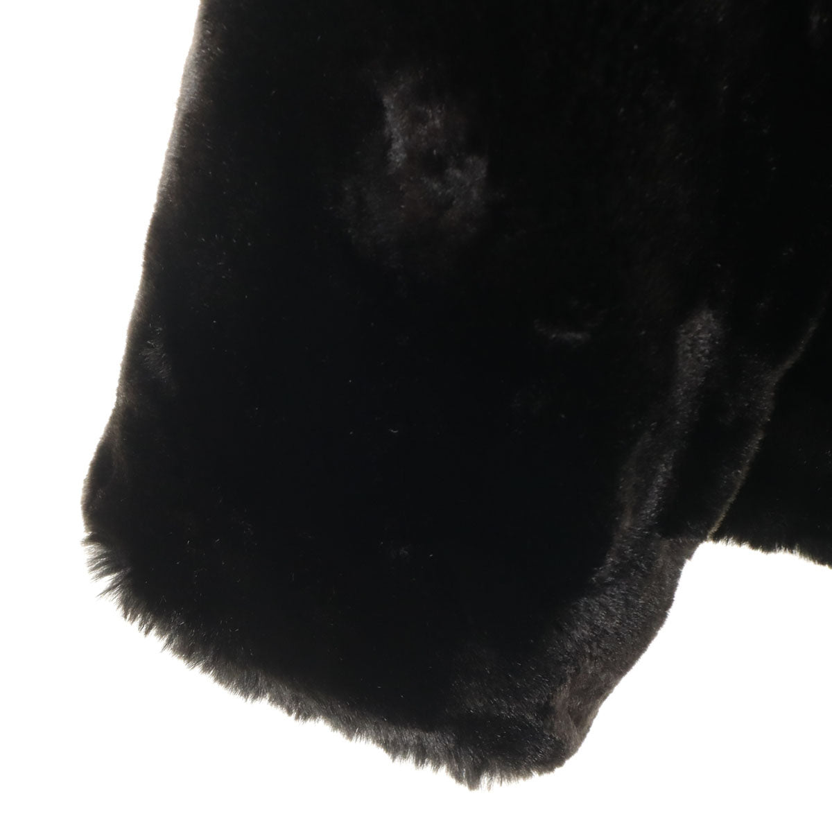 LAUREN RALPH LAUREN ローレンラルフローレン フェイクファー ジャケット M ブラック レディース